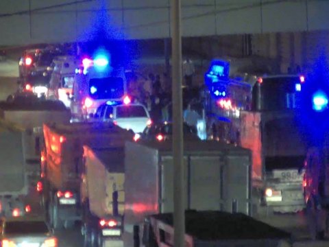 Koroğludakı qəza tıxaca səbəb oldu