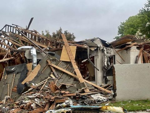 Kürdəmirdə evdə partlayış - Xəsarət alan ər arvad öldü