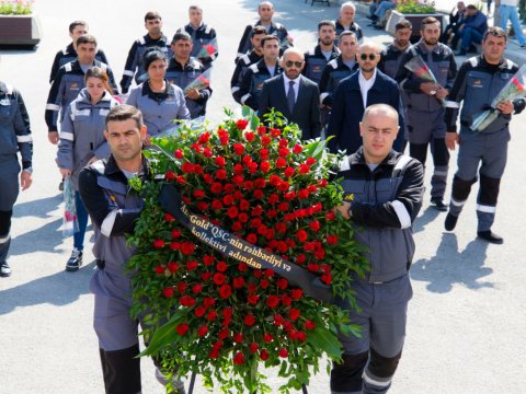 “AzerGold”dun şəhid olmuş əməkdaşlarının xatirəsi yad edilib - FOTO