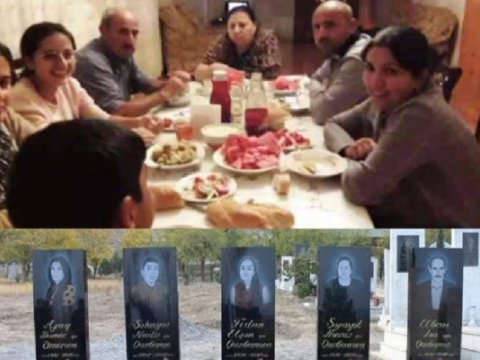 Ailə başçısı cəbhədə sağ qaldı, 5 üzvü evdə şəhid oldu - FOTO