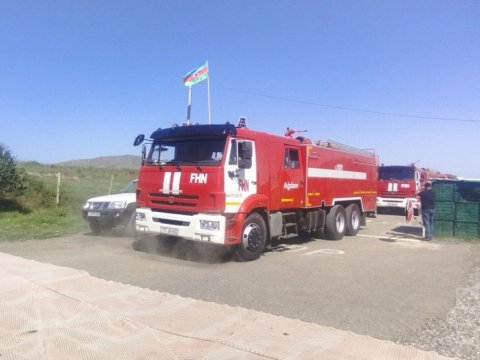 FHN-in xüsusi maşınları Qarabağ bölgəsinə göndərildi