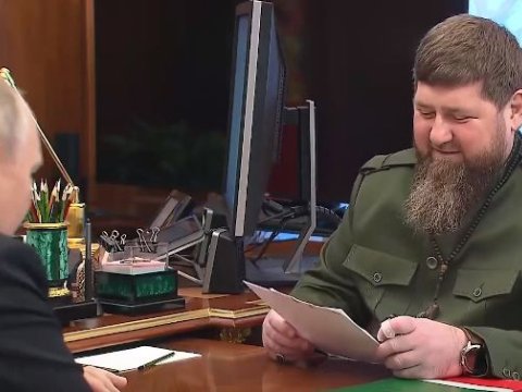 Putin Kadırovla görüşdü - VİDEO