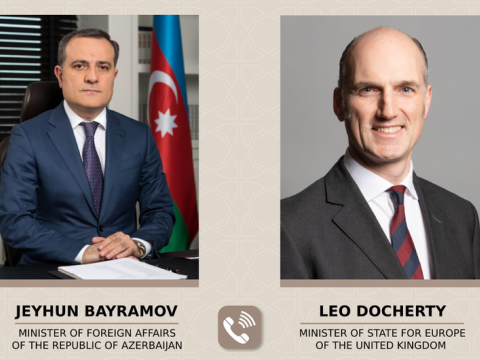 Ceyhun Bayramov britaniyalı nazirlə danışıqlar apardı