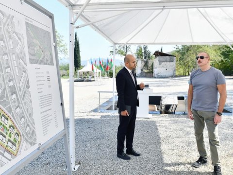 Prezident daha bir təməlqoyma mərasimində iştirak etdi