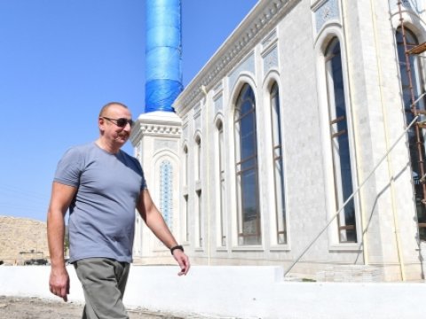 Zəngilan məscidinin inşası yekunlaşır - Prezident