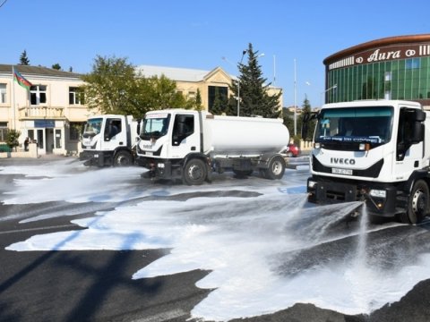 Bu gün Bakıda 547 əsas küçə yuyulub