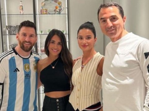 Messi azərbaycanlı iş adamı ilə fotosunu paylaşdı 