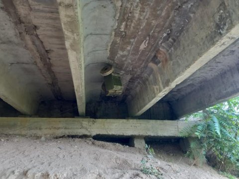 Ermənilər Xocavənddə körpünü minalayıblar - FOTOLAR