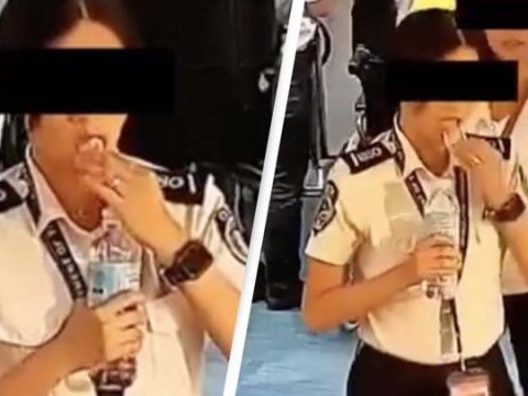 Polisə yaxalanmamaq üçün oğurladığı 300 dolları yedi - Anbaan görüntülər