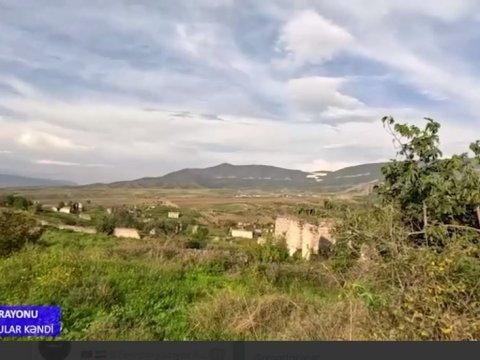 Ermənilərin qırğınlar törətdiyi kənddən görüntülər - VİDEO