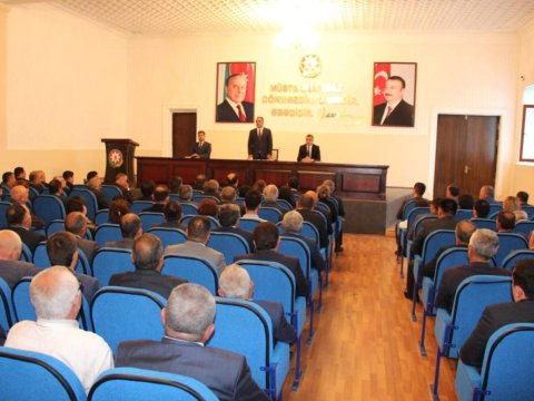 Goranboyda İcra Başçısı yanında Şuranın iclası keçirilib - FOTOLAR