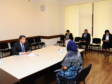 Naftalanda növbəti vətəndaş qəbulu keçirilib - FOTOLAR