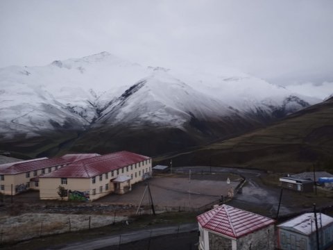 Xınalığa qar yağdı - FOTO