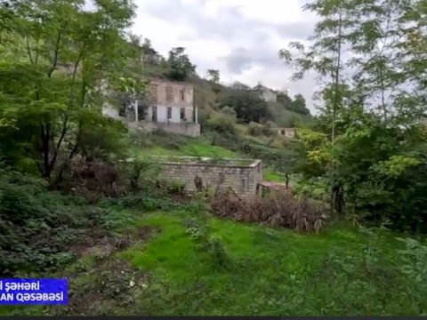 Kərkicahan qəsəbəsinin görüntüləri yayıldı - VİDEO