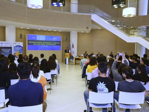Tibb Universitetində astronavtlarla görüş keçirilib - FOTOLAR