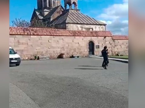 Xankəndidəki kafedral və kilsə polisimiz tərəfindən qorunur - VİDEO