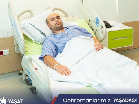 “YAŞAT” Fondu müharibə əlilinin tibbi xərclərini qarşıladı