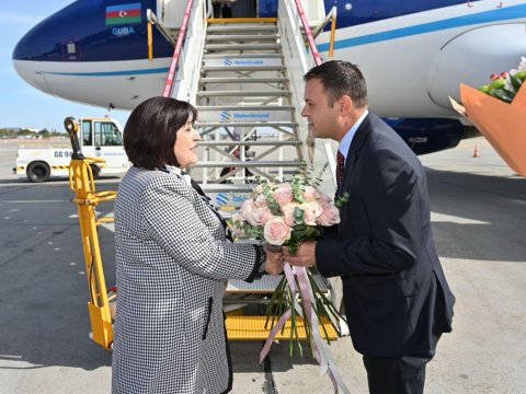 Sahibə Qafarova Rumıniyaya getdi - FOTO