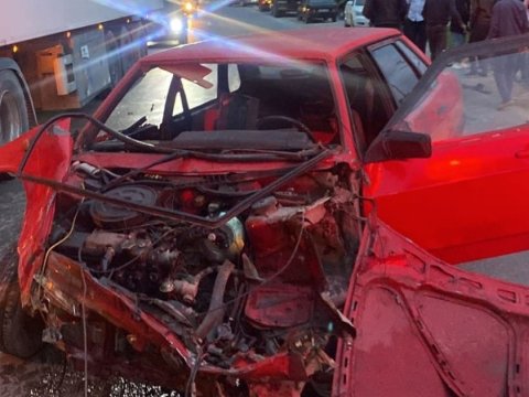 Xaçmazda qəza - 4 nəfər yaralandı