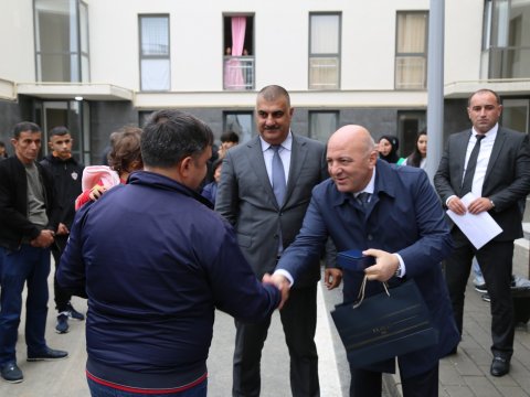 Köç karvanı Füzuli şəhərinə çatdı - FOTOLAR