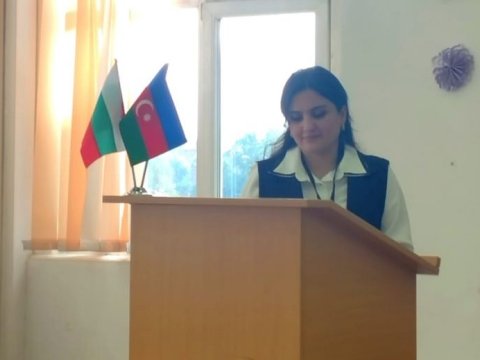 Bağça müdiri beynəlxalq konfransda çıxış etdi