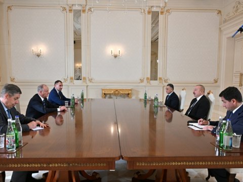 İlham Əliyev Patruşevi qəbul etdi 