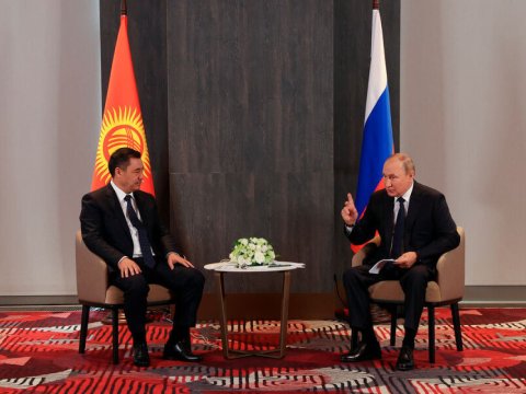 Putin Qırğızıstanda səfərdədir