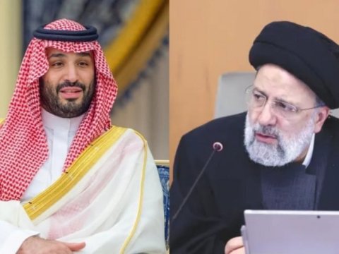 Rəisi Məhəmməd bin Salmanla Fələstin-İsrail müharibəsindən danışdılar