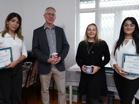 Britaniya səfiri Bərdədə - FOTOLAR