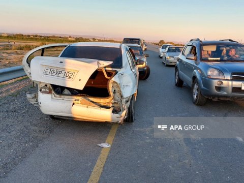 Sabirabadda ağır qəza - 4 yaralı 