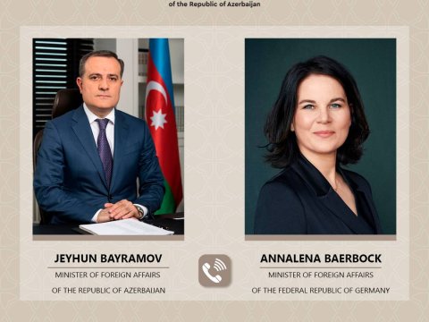 Ceyhun Bayramov almaniyalı həmkarı ilə Qarabağı müzakirə etdi 