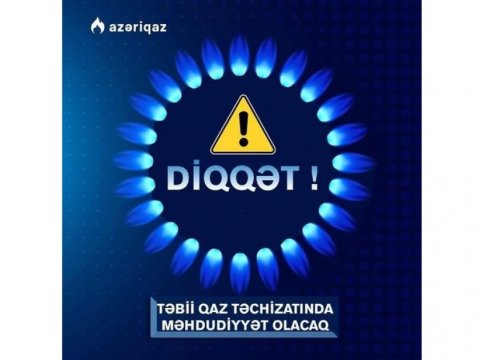 Binəqədinin bu ərazilərində qaz KƏSİLƏCƏK