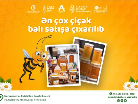 Arıçılar yarmarkaya ən çox çiçək balı gətiriblər
