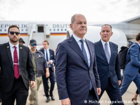 Kansler İsraildə qorxulu anlar yaşadı