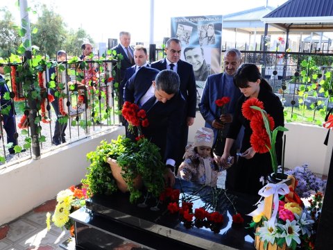 Naftalanda Şəhid Fərid Adıgözəlovun xatirəsi anılıb - FOTOLAR