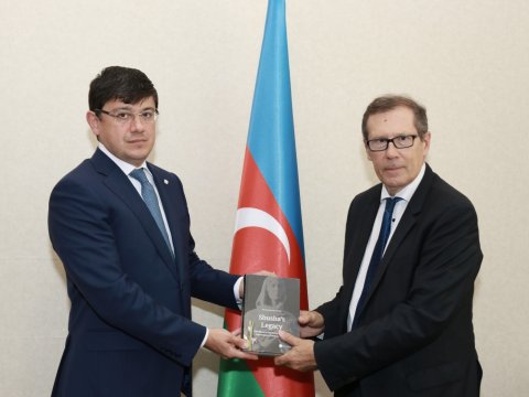 Fuad Muradov fransalı hüquqşünas-araşdırmaçını qəbul edib