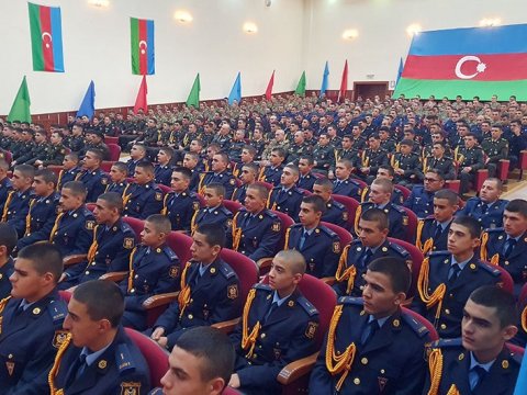 Hərbçilər 18 Oktyabrı qeyd etdi