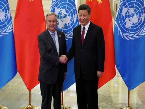 Çin Sədri BMT baş katibi ilə görüşdü