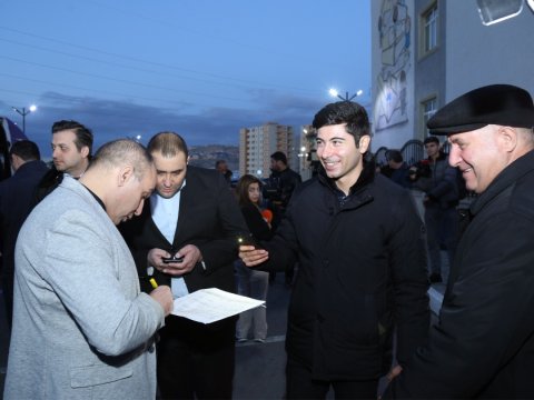 Laçına daha 23 ailə köçürüldü - FOTOLAR