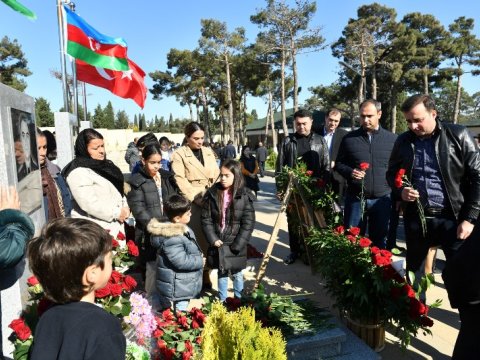 Şəhid ədliyyə kapitanı yad edildi - FOTOLAR