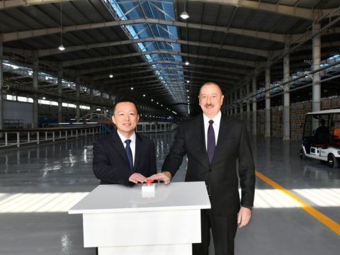 Sumqayıtda Keramik plitələr istehsalı müəssisəsi istifadəyə verildi