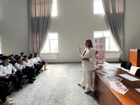Məcburi köçkün məktəblərində maarifləndirmə tədbirləri keçirildi - FOTOLAR