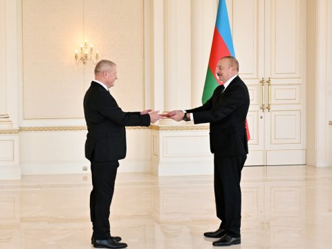 Prezident yeni səfirlərin etimadnaməsini qəbul etdi - FOTOLAR