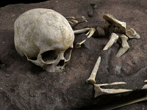 Örüş sahəsində insan qalıqları TAPILDI