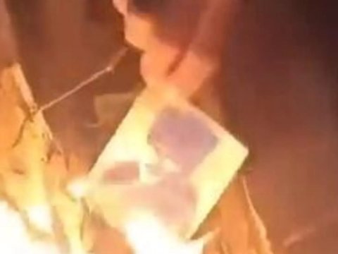 Atatürkün fotosunu yandıran 3 şübhəli saxlanıldı