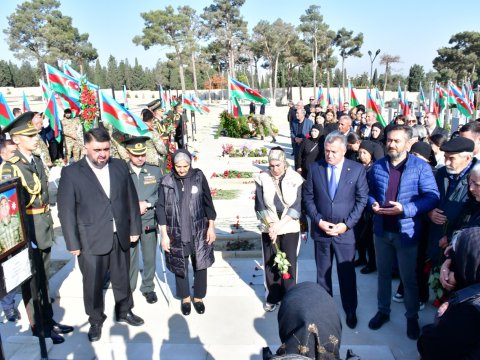Abşeron rayonunda antiterror şəhidləri anıldı - FOTOLAR