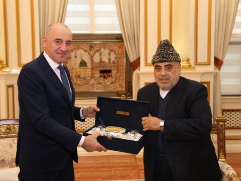 Şeyxülislam Rəşid Temrezovla görüşdü