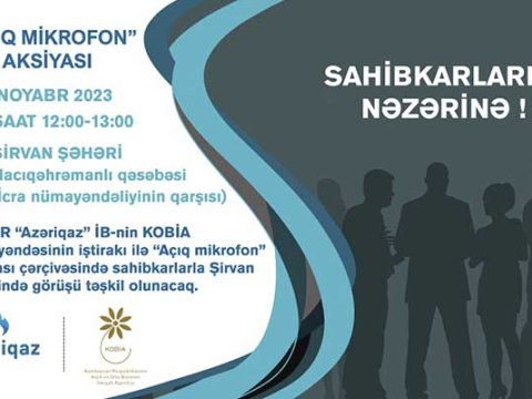 Şirvanda sahibkarlarla görüş keçiriləcək