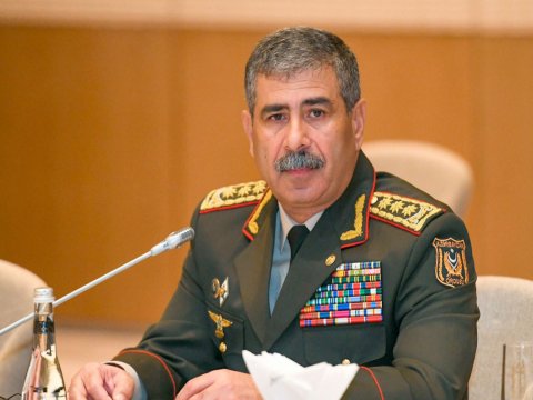 Zakir Həsənov Çinin Mərkəzi Hərbi Şurasının sədr müavini ilə görüşdü