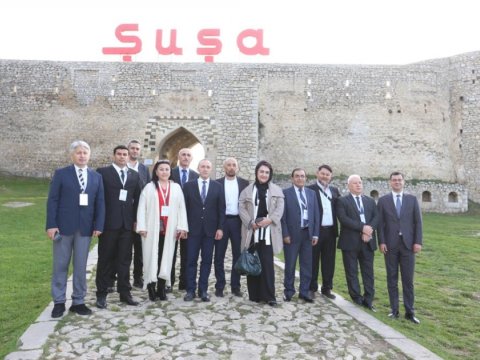 TÜRKSOY-a üzv ölkələrin teatr rəhbərləri Şuşada - FOTO